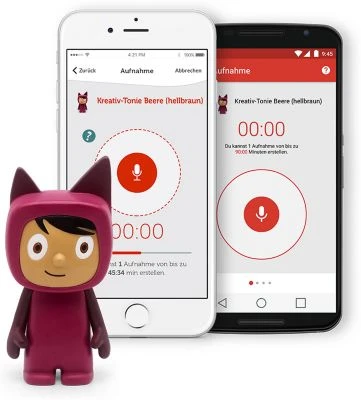 Tonies Kreativ-Tonie, Beere/hellbraun 2 Tonies Kreativ-Tonie, Beere/hellbraun – Bild 2